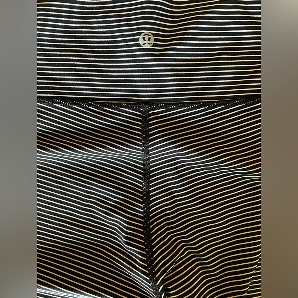 Lulu Lemon Athletica Striped Yoga pants